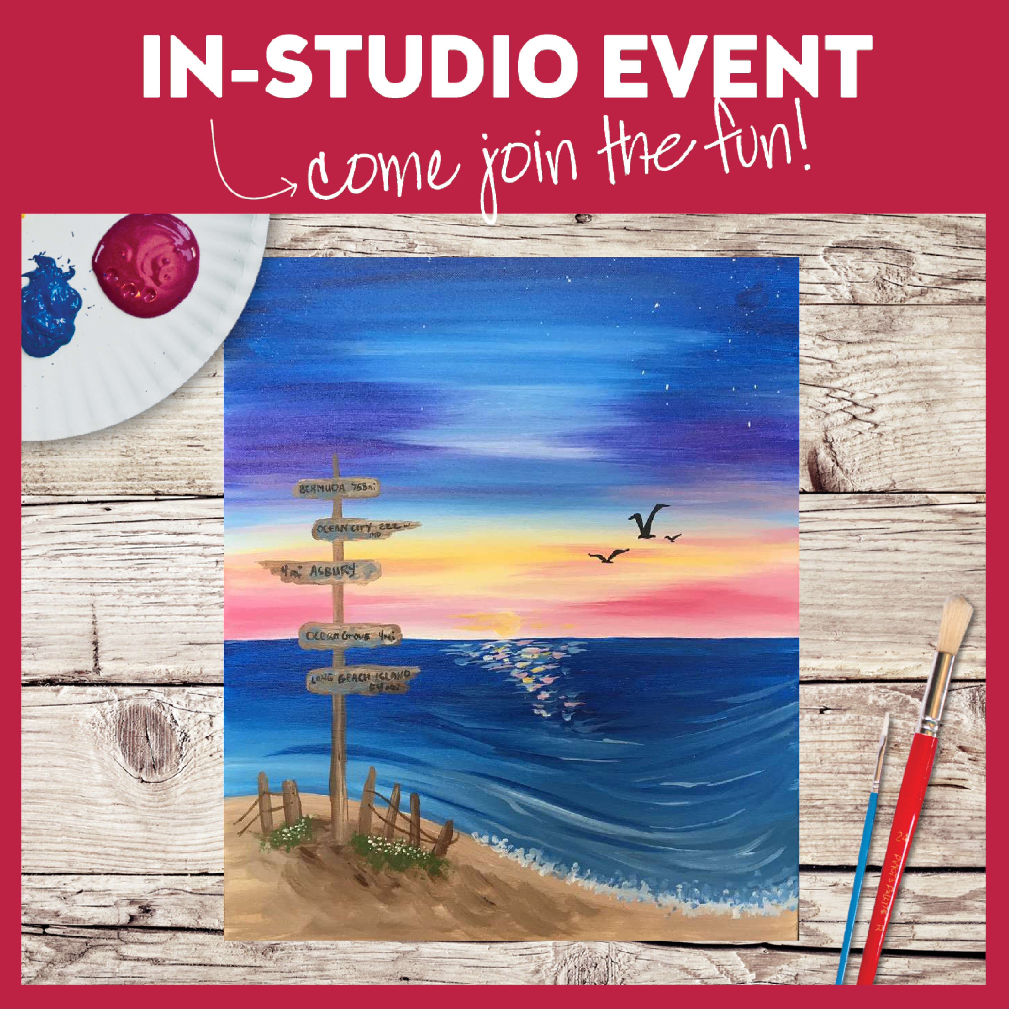 In Studio Class! Limited Seating!